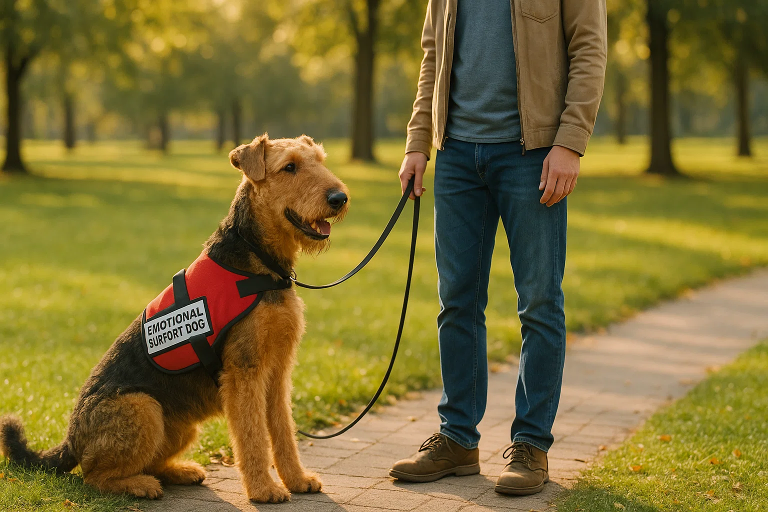 service dog breeds airedale terrier emotional support dog