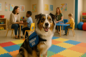 Australian Shepherd as a Therapy Dog