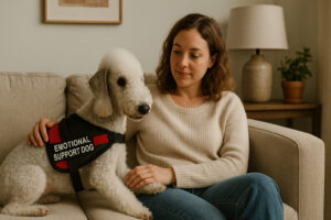 Bedlington Terrier as an Emotional Support Dog