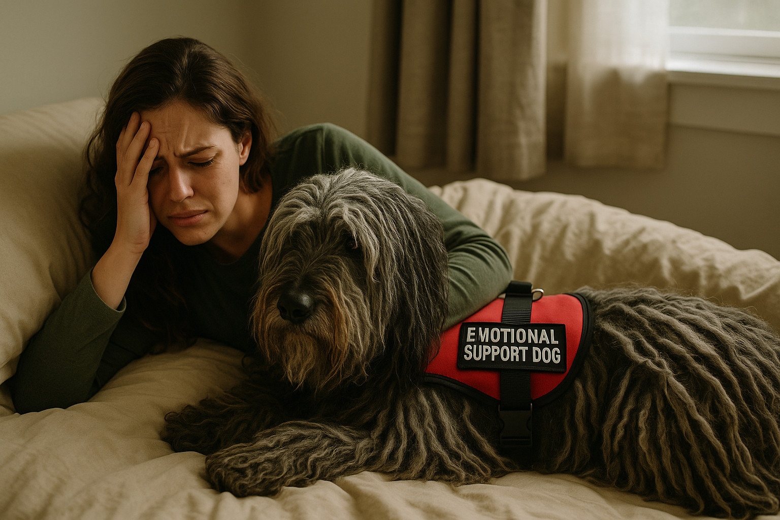 service dog breeds bergamasco sheepdog emotional support dog