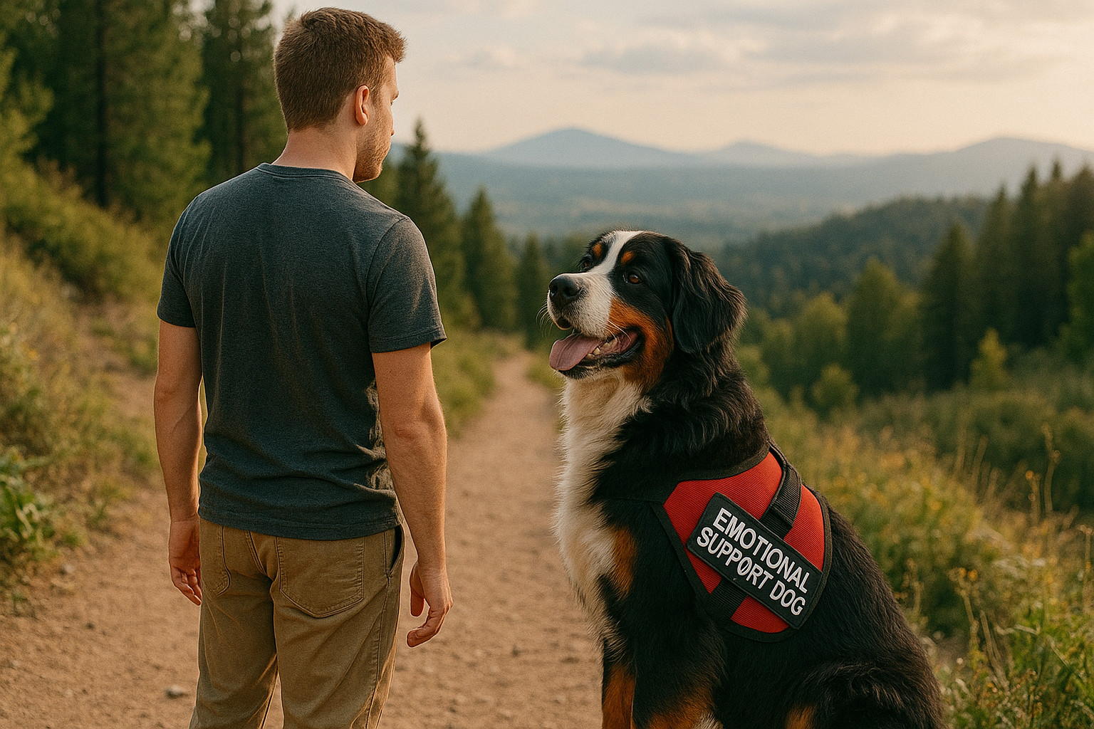 service dog breeds bernese mountain emotional support dog