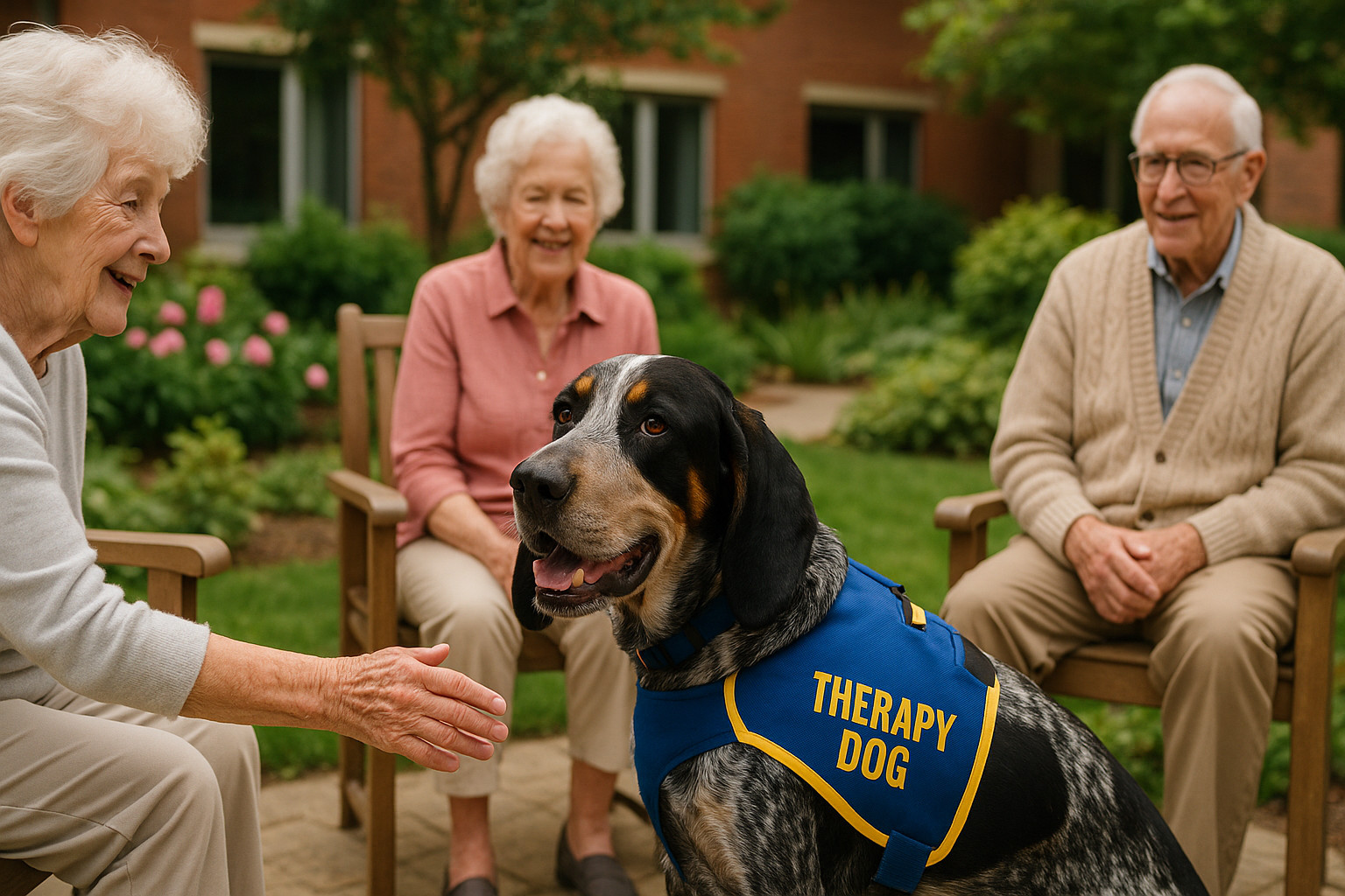 service dog breeds bluetick coonhound therapy dog