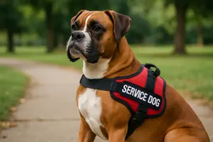 Boxer as a Service Dog
