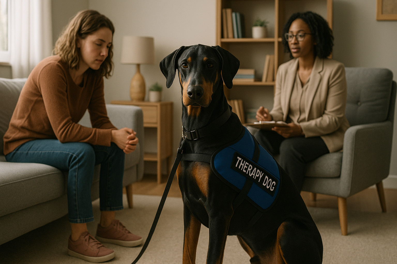 service dog breeds doberman pinscher therapy dog