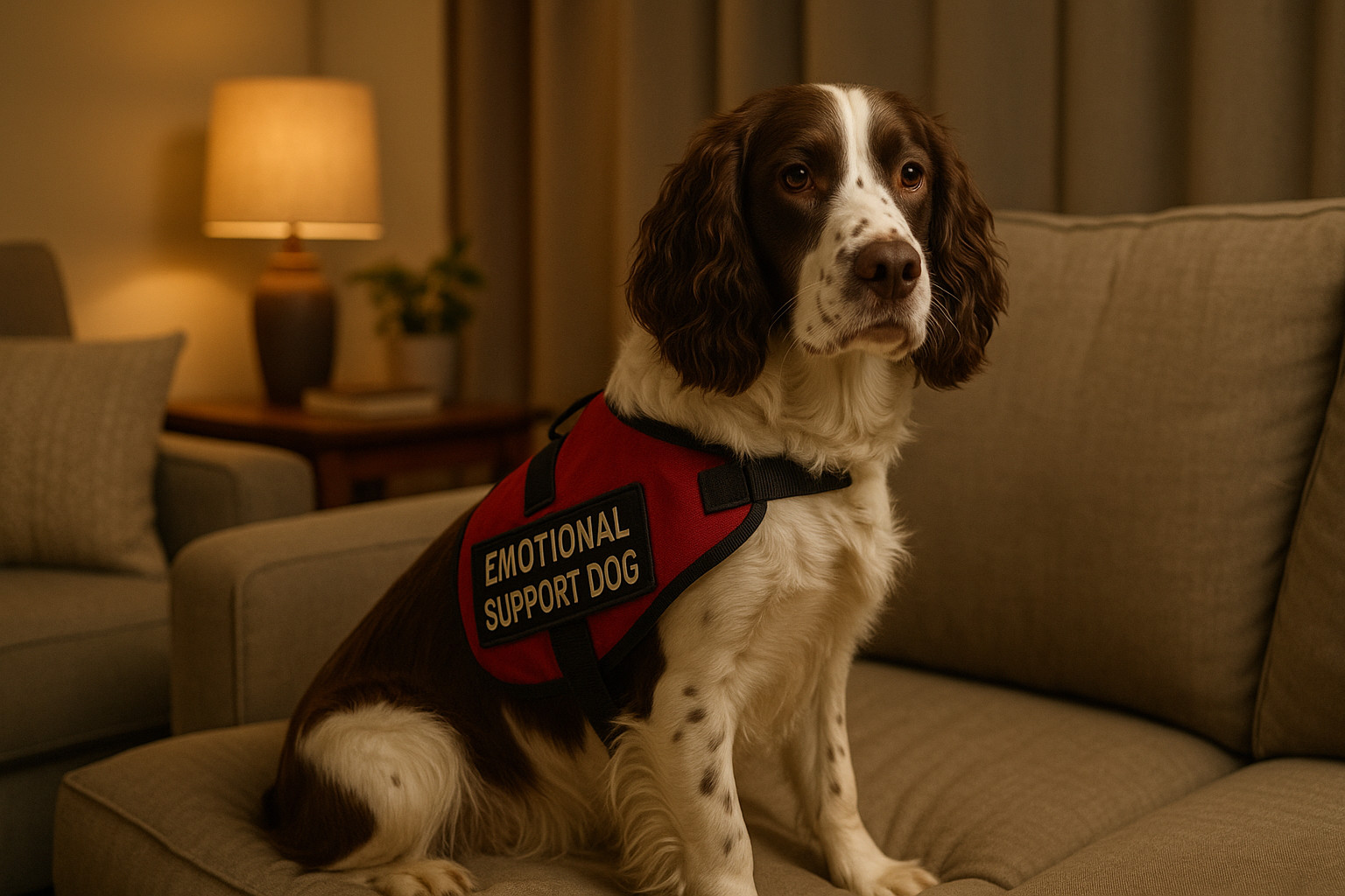 service dog breeds english springer spaniel emotional support dog