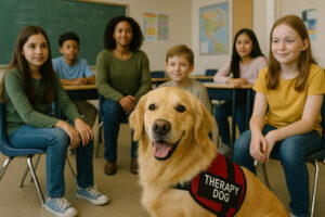Golden Retriever as a Therapy Dog