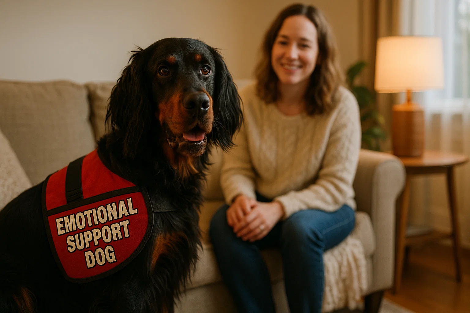 service dog breeds gordon setter emotional support dog