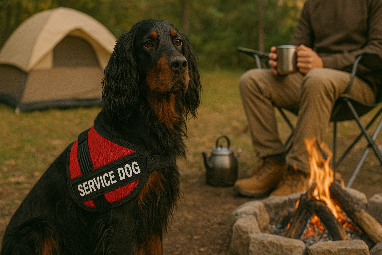 service dog breeds gordon setter service dog