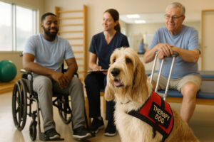 Grand Basset Griffon Vendeen as a Therapy Dog