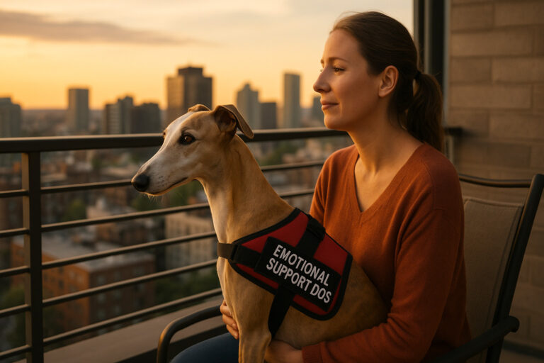 Greyhound as an Emotional Support Dog