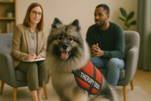 Keeshond as a Therapy Dog