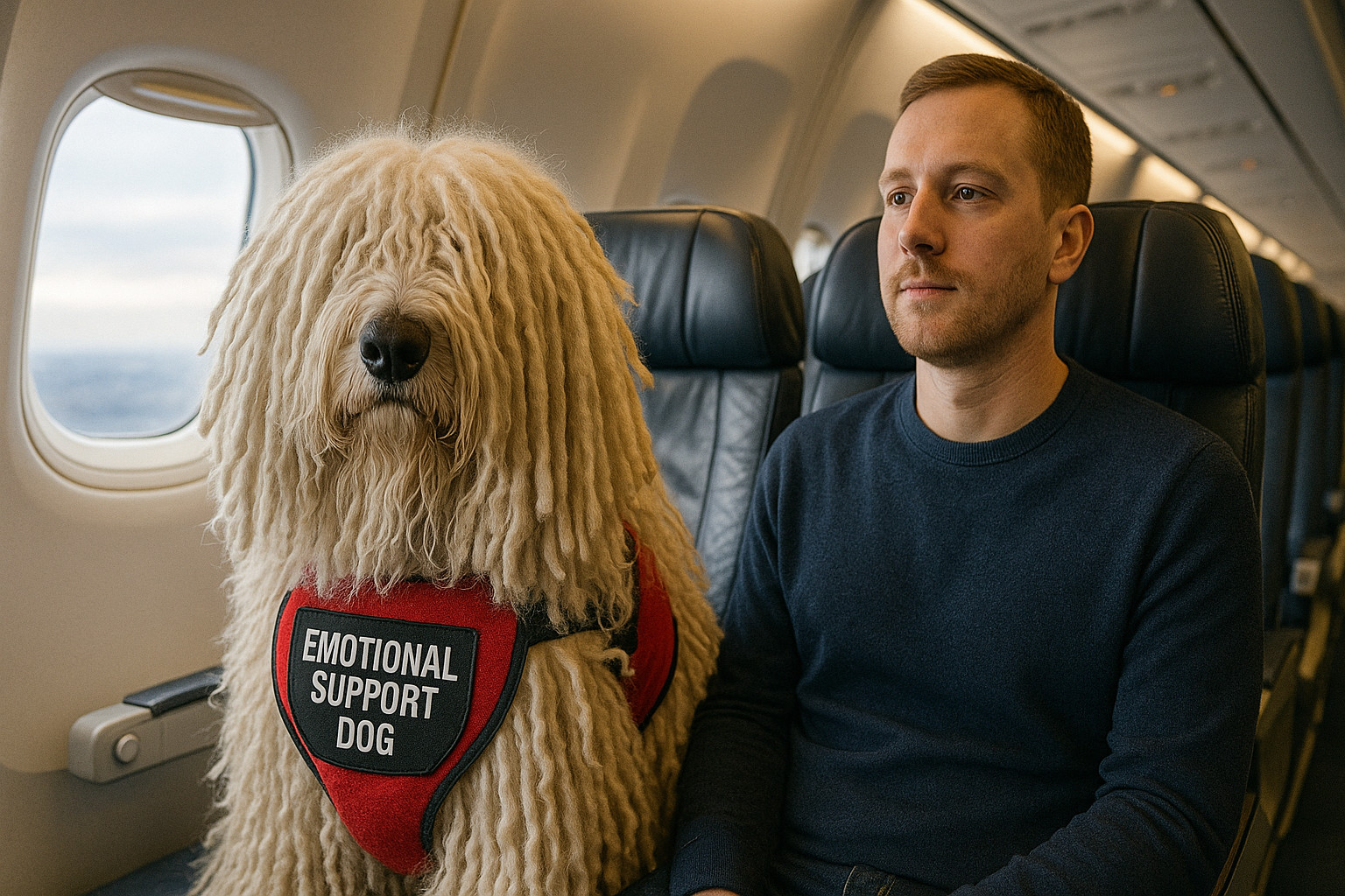service dog breeds komondor emotional support dog
