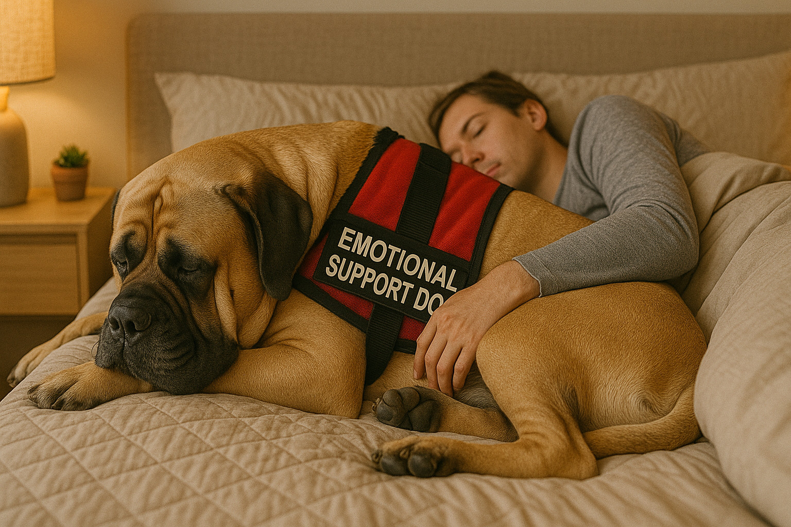 service dog breeds mastiff emotional support dog