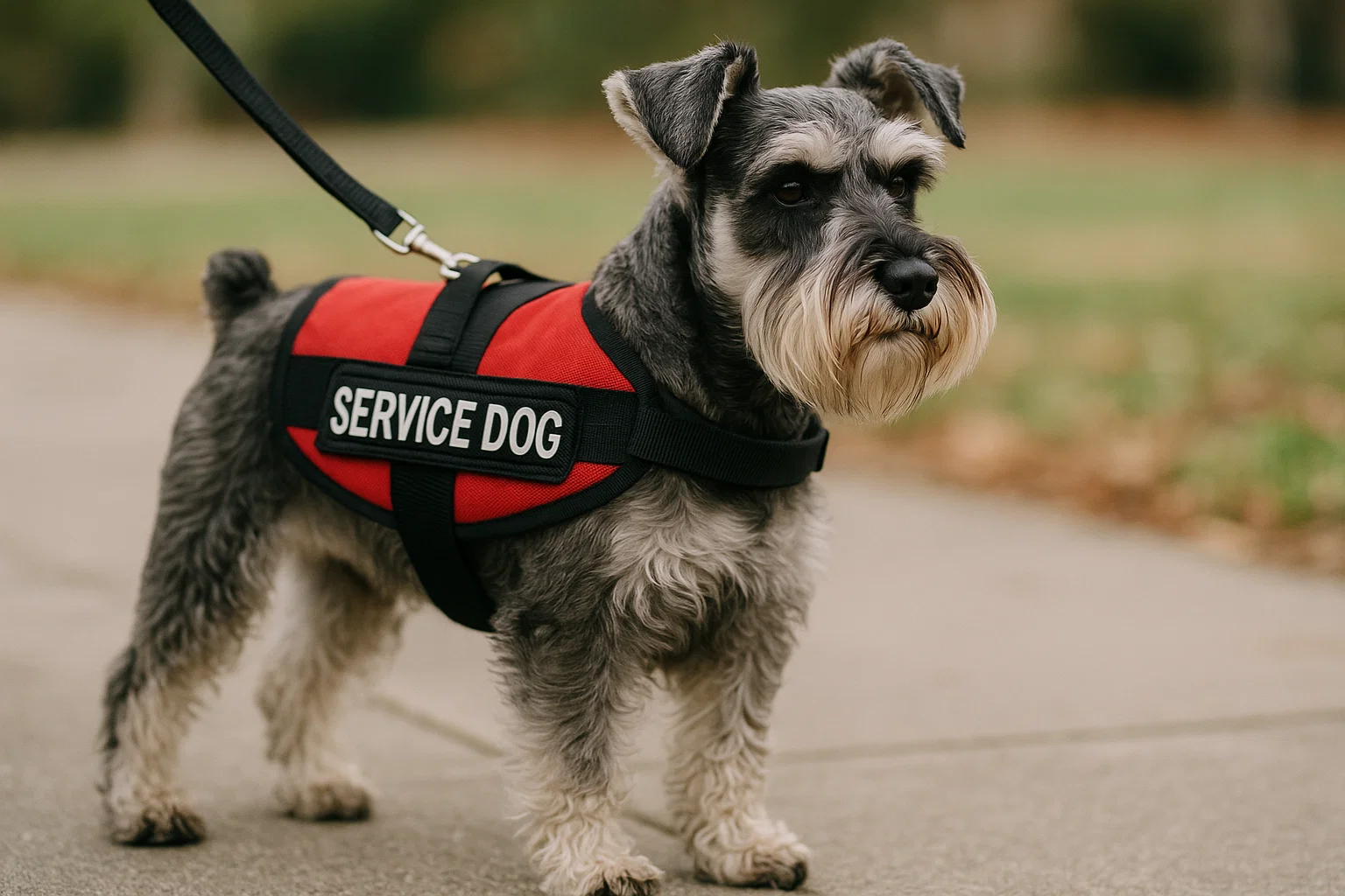 service dog breeds miniature schnauzer service dog