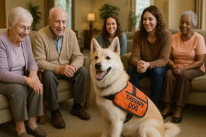 Norwegian Buhund as a Therapy Dog