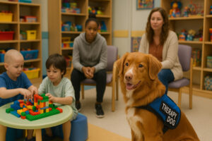 Nova Scotia Duck Tolling Retriever as a Therapy Dog