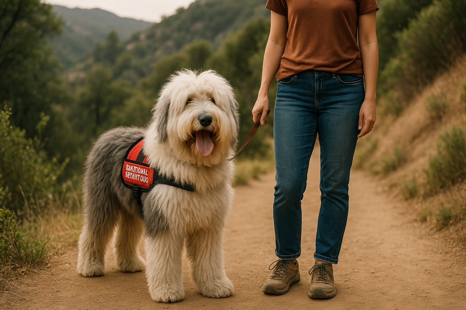 service dog breeds old english sheepdog emotional support dog