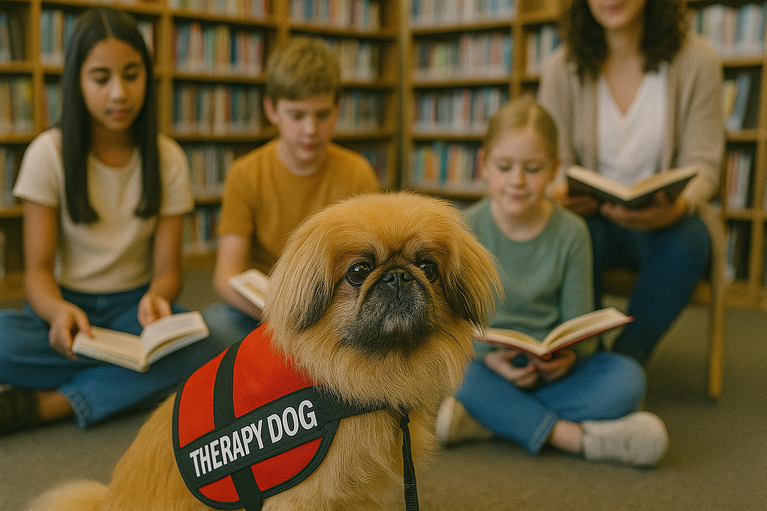 service dog breeds pekingese therapy dog
