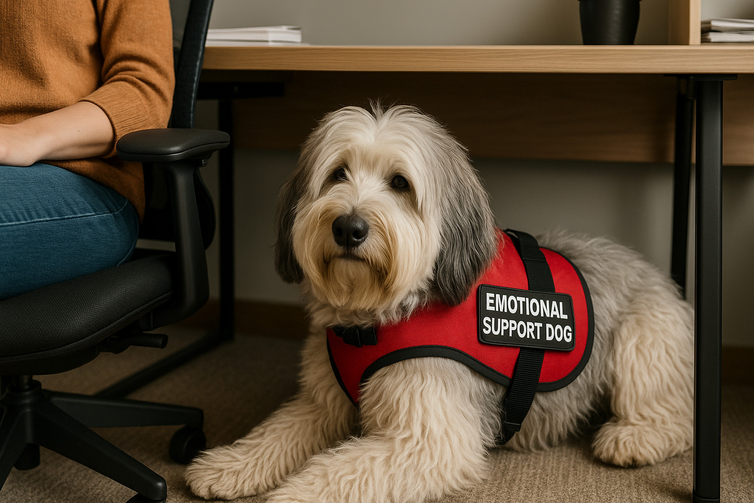 service dog breeds polish lowland sheepdog emotional support dog