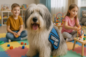 Polish Lowland Sheepdog as a Therapy Dog