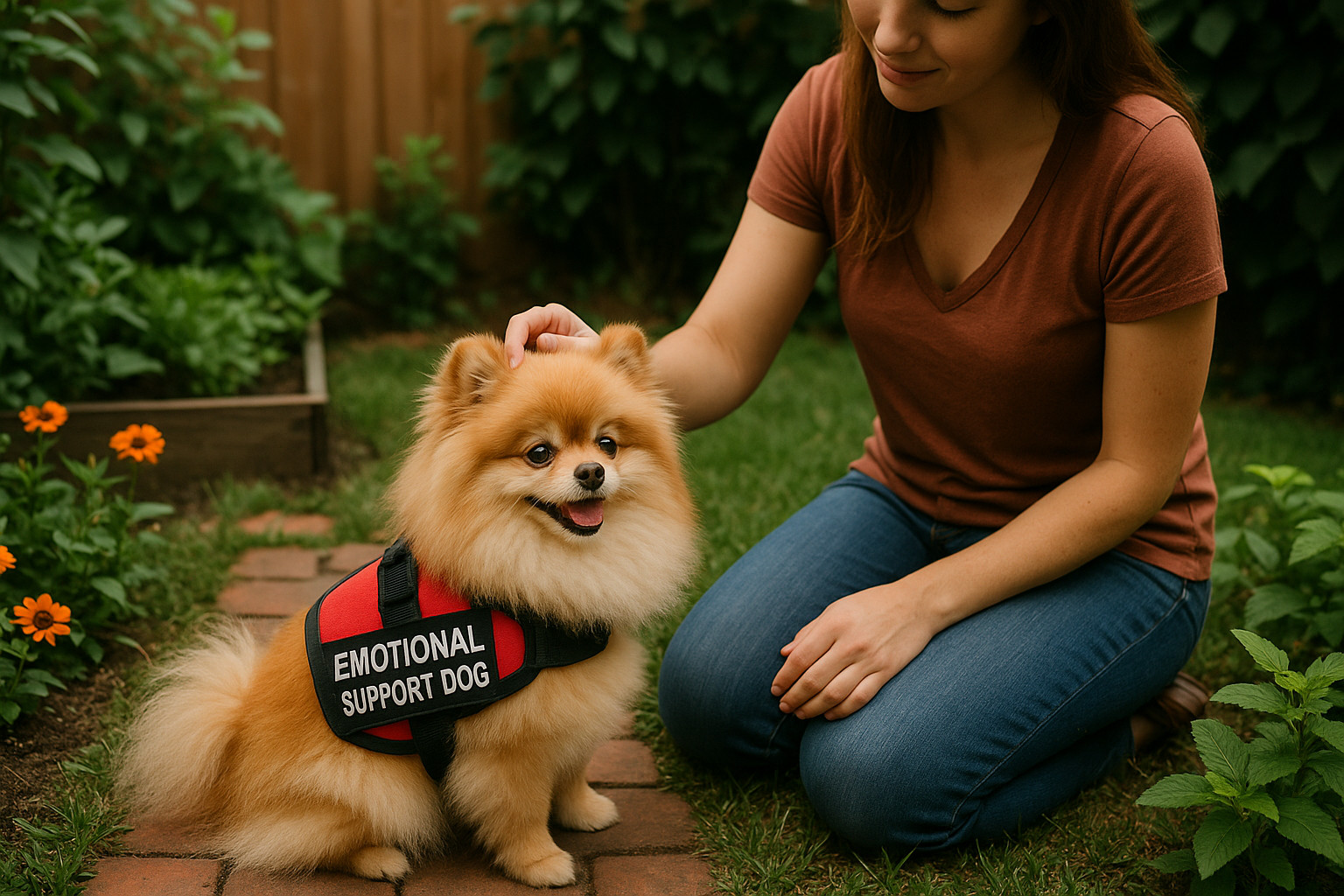 service dog breeds pomeranian emotional support dog