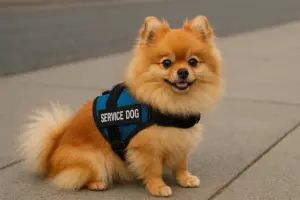 Pomeranian as a Service Dog