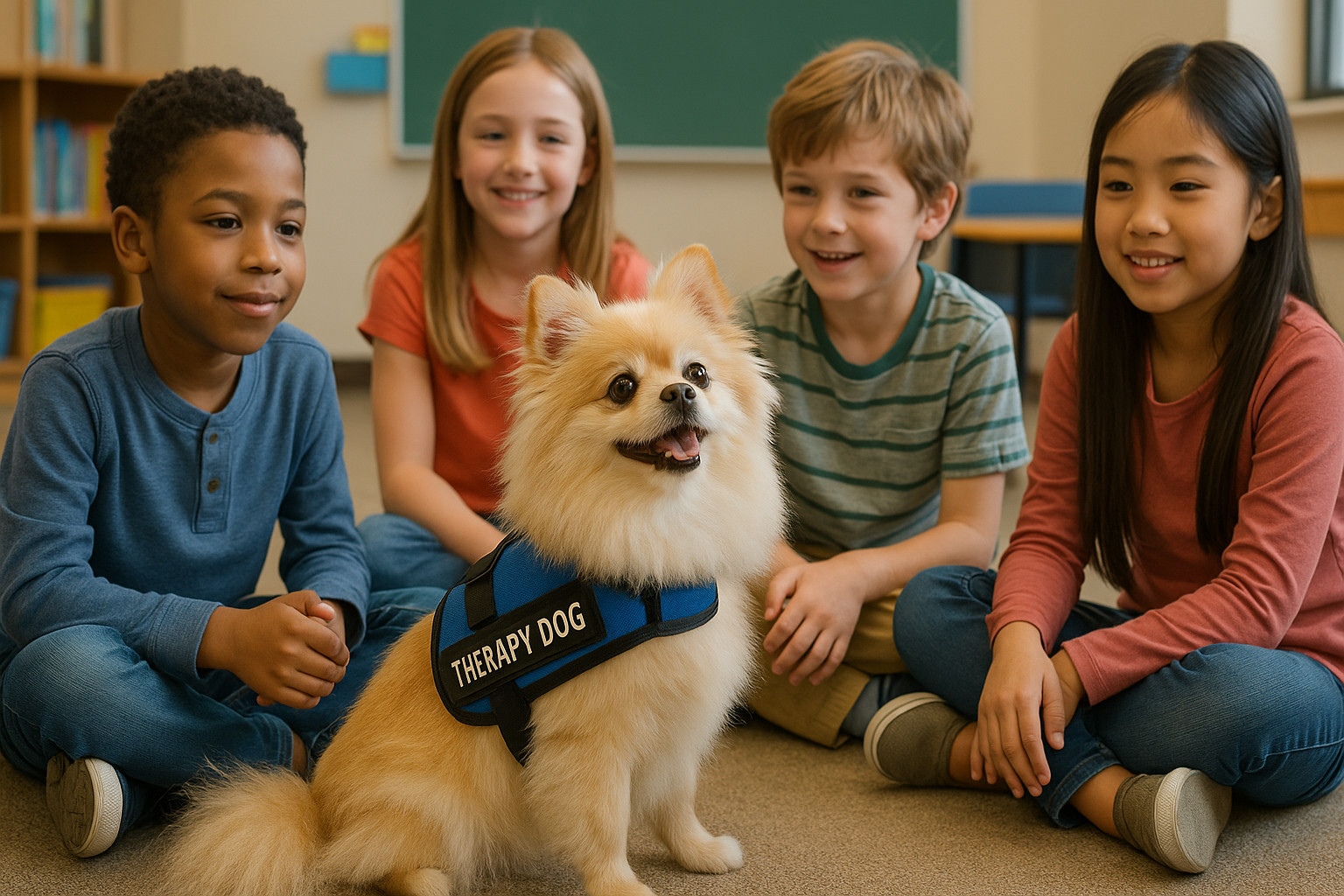service dog breeds pomeranian therapy dog
