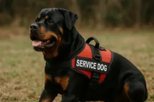 Rottweiler as a Service Dog