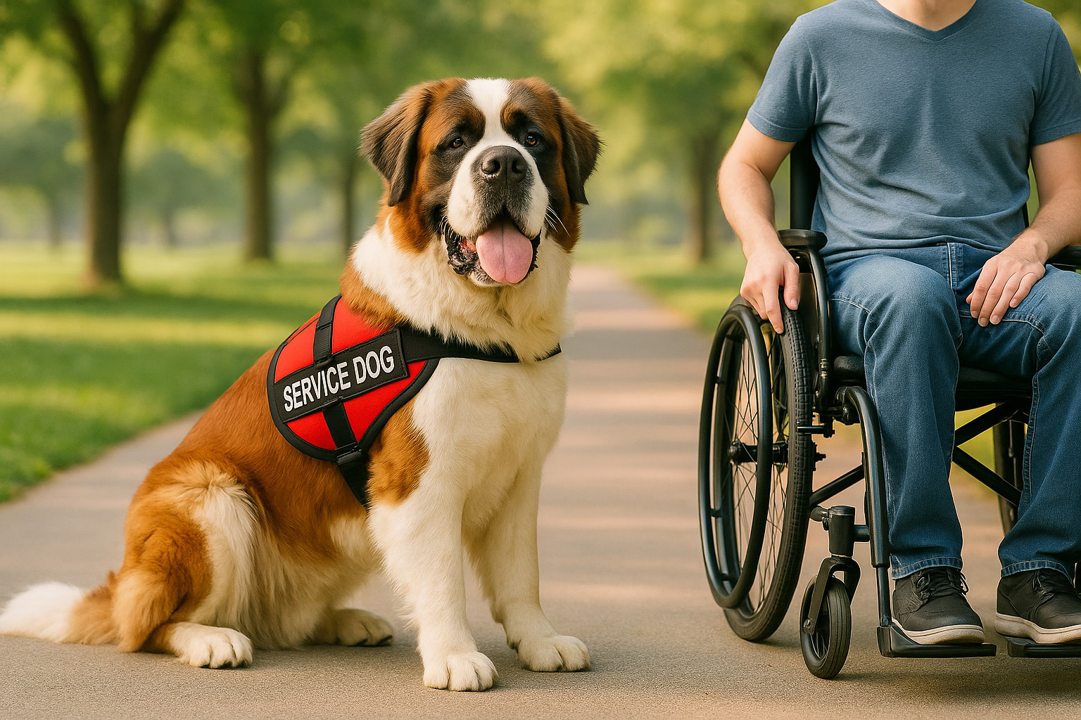 service dog breeds saint bernard service dog