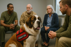 Saint Bernard as a Therapy Dog