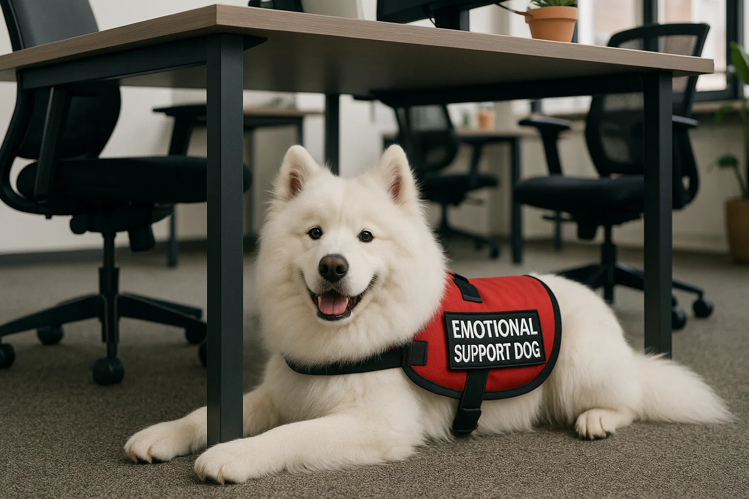 service dog breeds samoyed emotional support dog