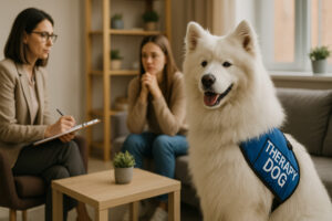 Samoyed as a Therapy Dog
