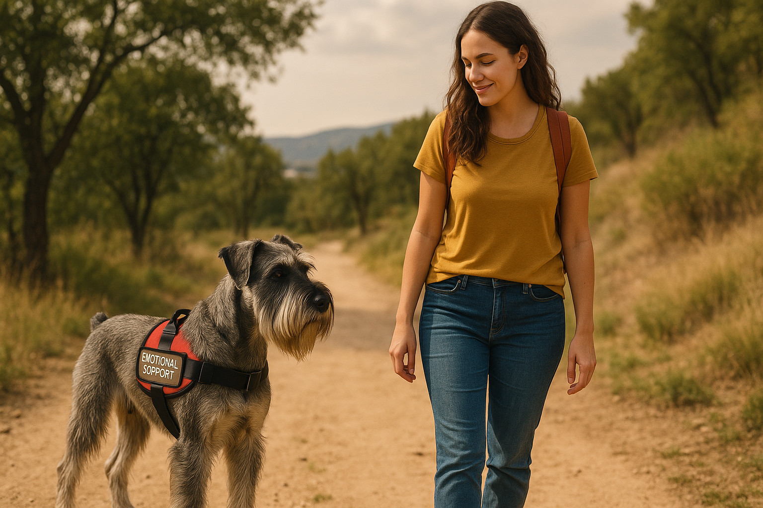service dog breeds standard schnauzer emotional support dog