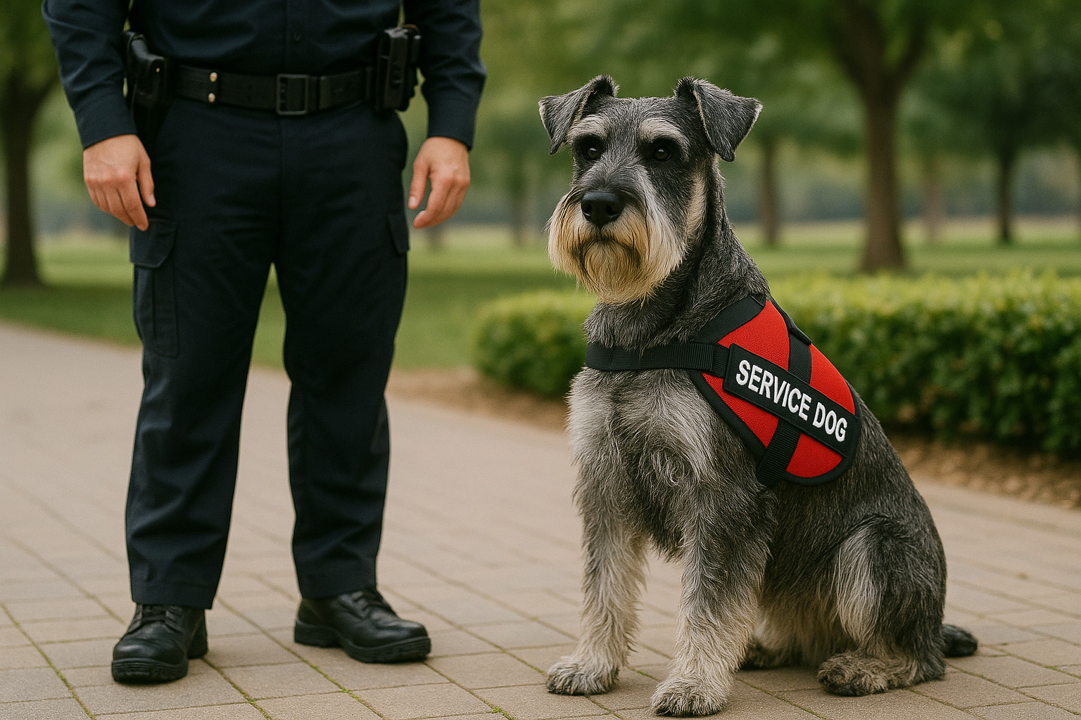 service dog breeds standard schnauzer service dog