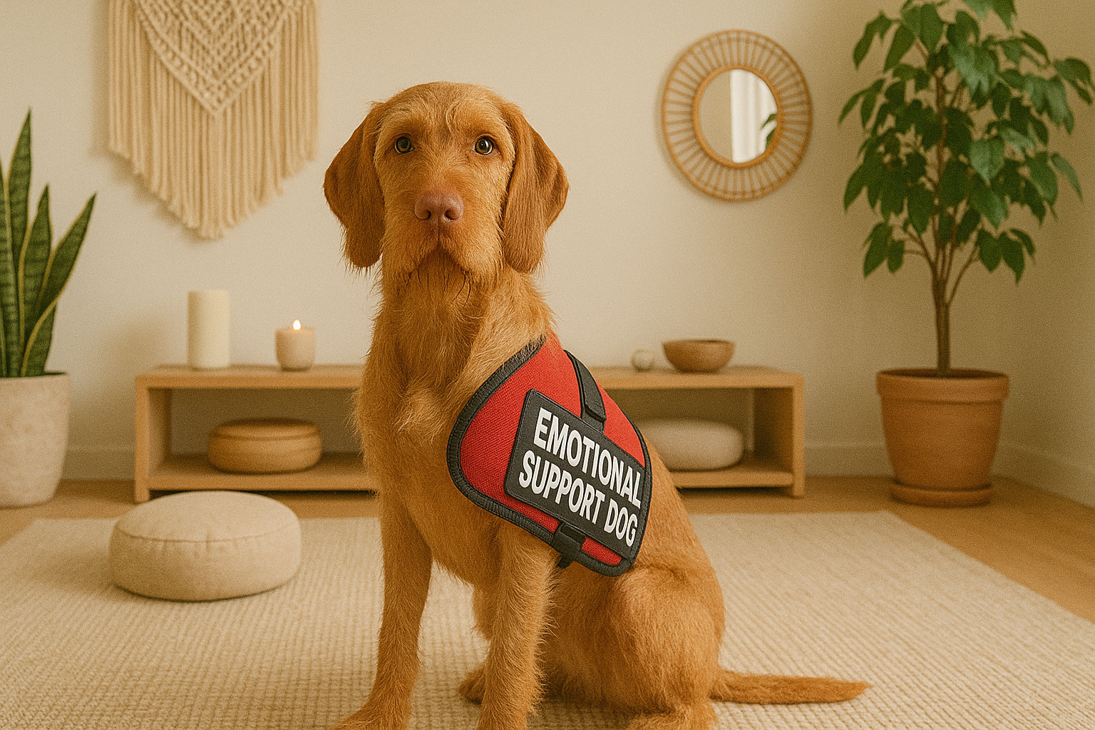service dog breeds wirehaired vizsla emotional support dog 1