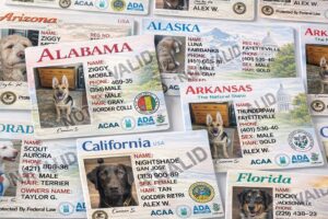 STATE SERVICE DOG CARDS