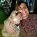 me and pandora cuddling