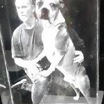 Me and my boy at Christmas time. This picture was taken at cherry Creek mall during shopping season