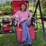 Relaxing outside In summer of 2021